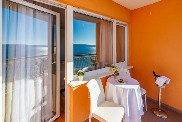 Hotel Mediteran, standard pogle more, balkon, stari dio, balkon