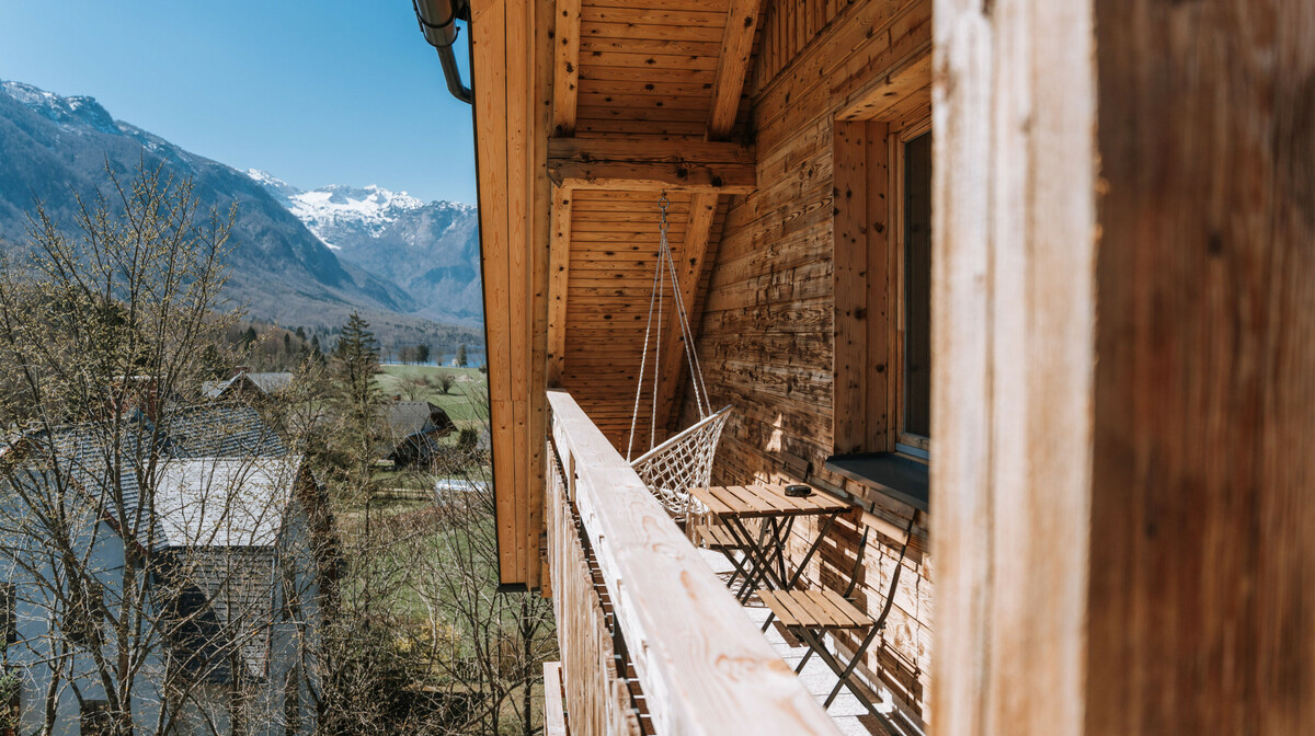 Slovenija, Bohinj, Apartmani Triglav, balkon