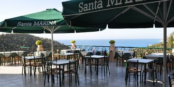 Lefkas ljetovanje, Hotel Santa Marina, restoran i terasa