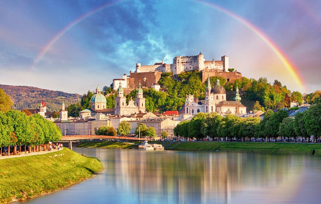 Stari grad Salzburg na 120 m visine iznad Salzburga, putoavanje u Salzburg