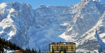 Zaleđeno jezero, lago di misurina, skijanje Cortina, skijanje italija, dolomiti