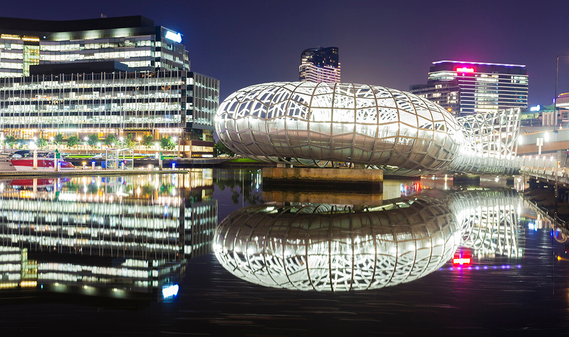 Melbourne, most Webb bridge, daleka putovanja, putovanje Australija, garantirani polasci