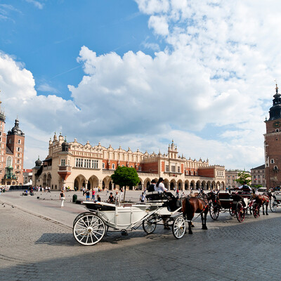 Poljska, Krakow, stari gradski trg