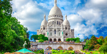 Bazilika srca Isusovog na Montmartru na putovanju Pariz