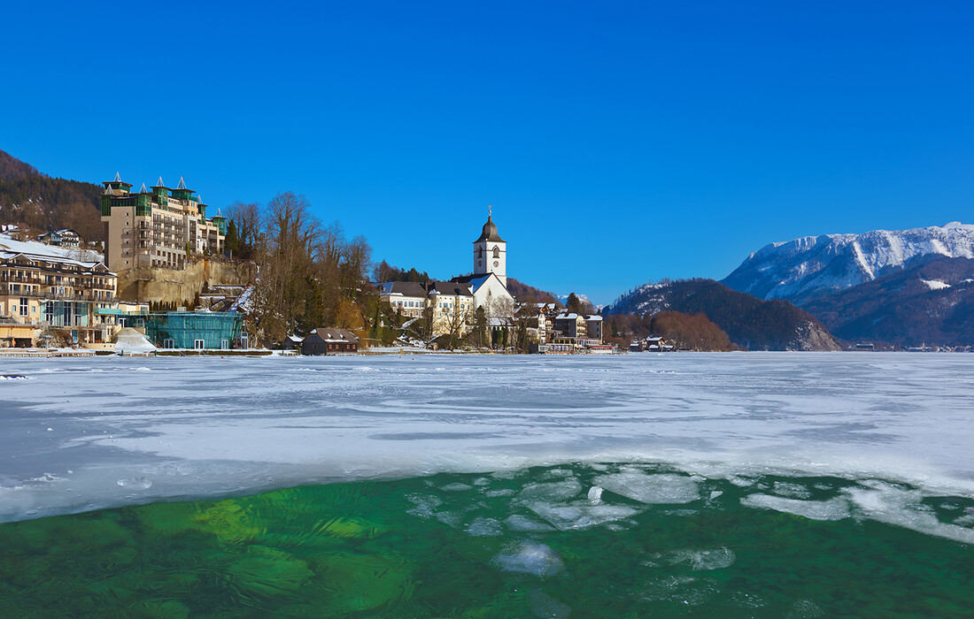 Salzburg putovanje, St Wolfgang, jezero Wolfgangsee, Mondo travel