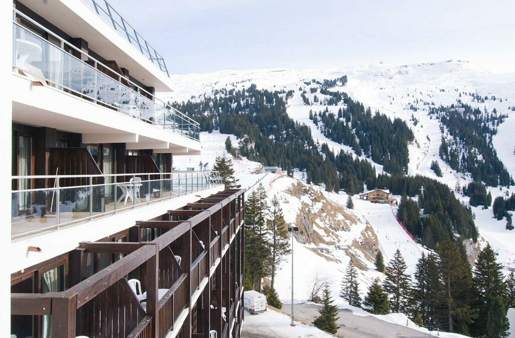 Skijanje u Francuskoj, Flaine, Apartmani Les Terrasses De Veret, terasa