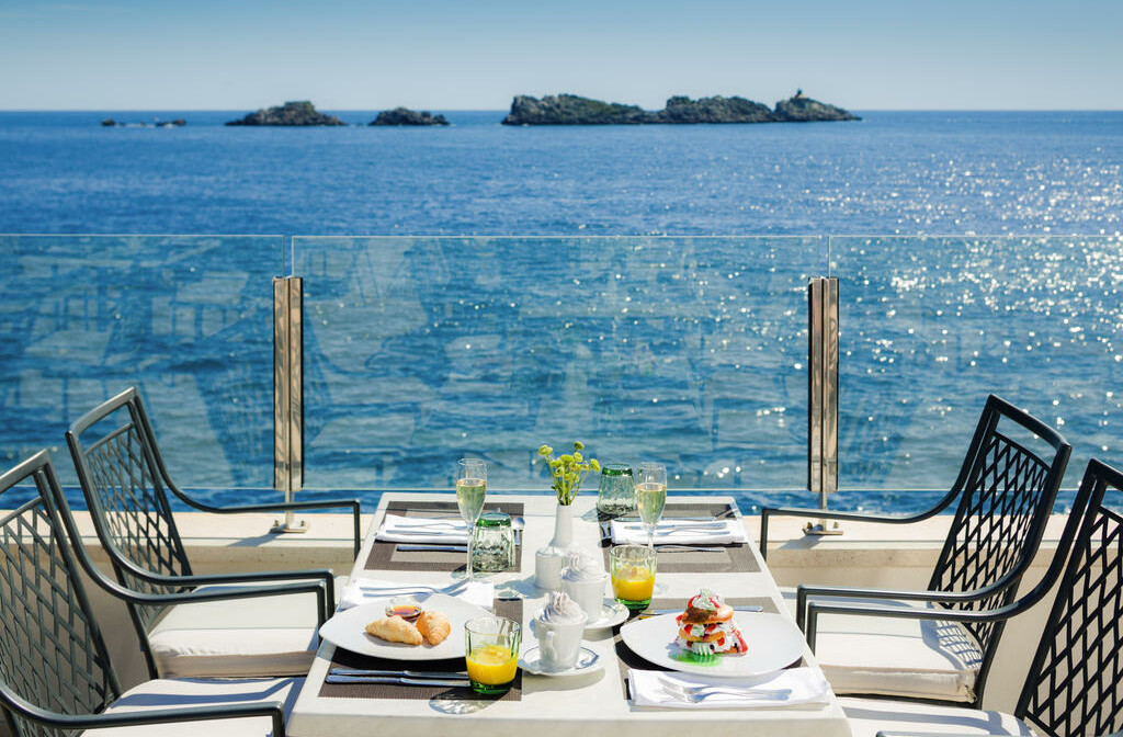 Dubrovnik, Hotel Ariston, ručak uz pogled more