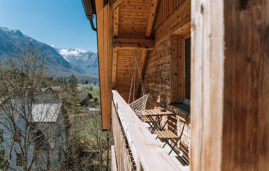 Slovenija, Bohinj, Apartmani Triglav, balkon