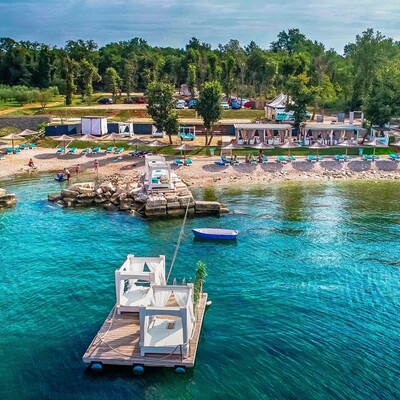 Funtana, Polidor Camping Park, plaža