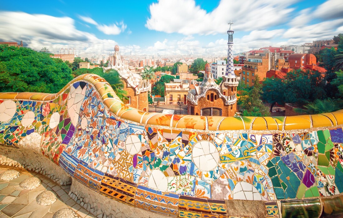 Park Guell, putovanje u Barcelonu, krstarenja mediteranom