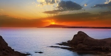 Plaža na Lanzarote, Kanari, mediteran