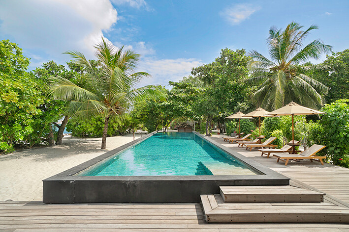 Maldivi ponuda hotela, The Barefoot Eco Hotel, bazen
