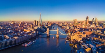 London putovanje, panorama Londona