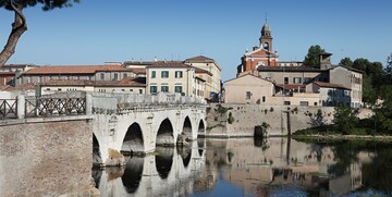 putovanje u italiju, Tiberijev most Rimini, garantirani polasci