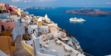 Krstarenje Mediteran, Grčka otok Santorini