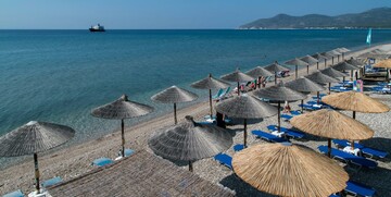 Samos, Potokaki, Aparthotel Nikos, plaža