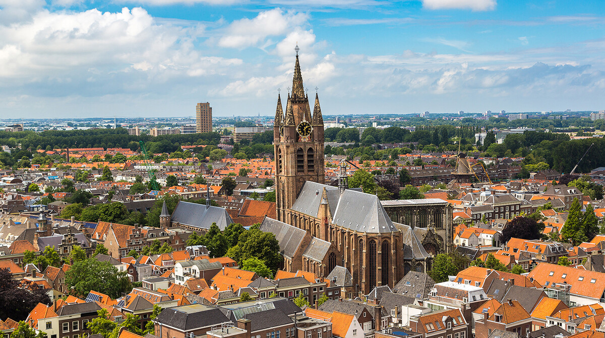 Visoki toranj Nove crkve u Delftu, putovanje Amsterdam i nizozemska tura