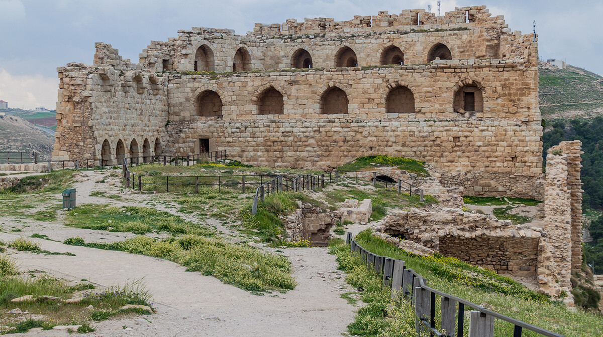 Ruševine dvorca Kerak, grad Al-Karak, putovanje u Jordan i Izrael, garantirani polaci