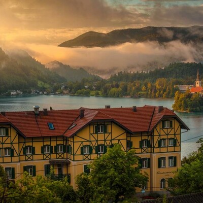 bled, hotel triglav, panorama