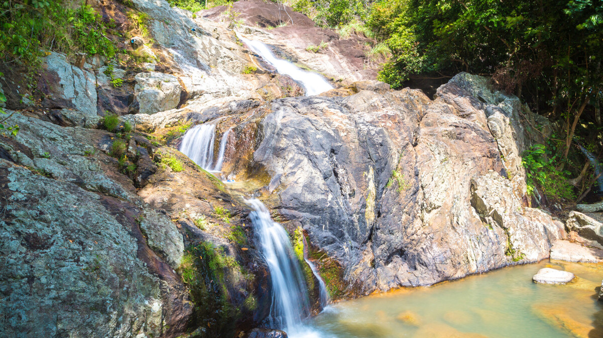 Tajland, Namuang waterfall on Koh Samui island