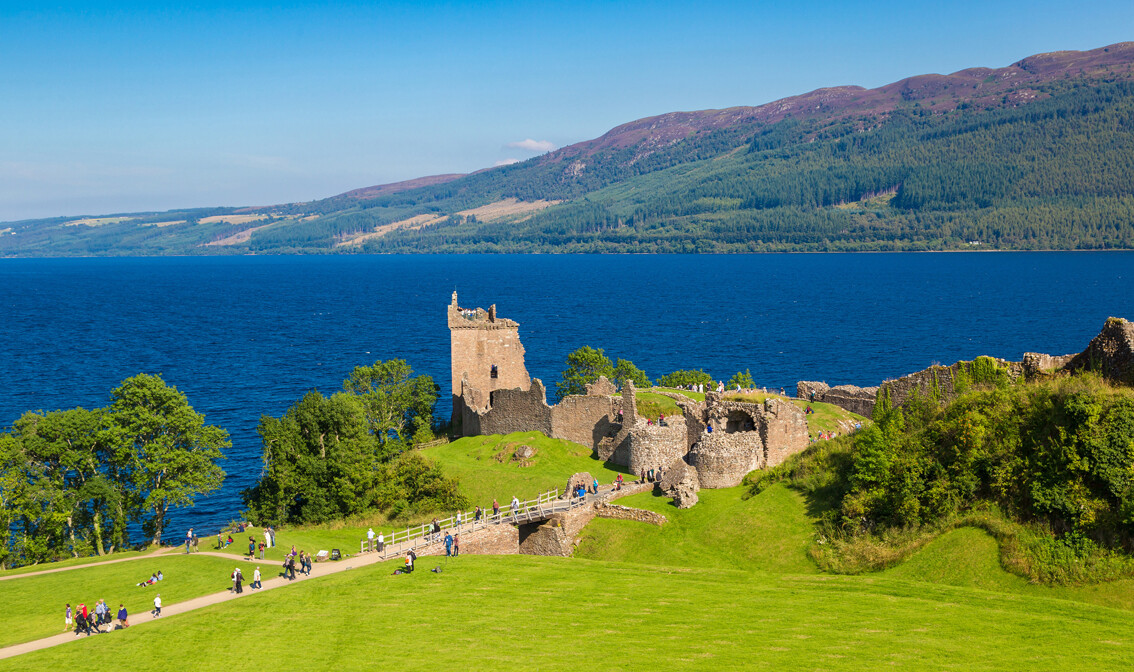 kotska, Dvorac Urquhart uz jezero Loch Ness