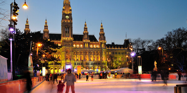 advent u Beču, klizalište ispred gradske vijećnice, garantirani polasci