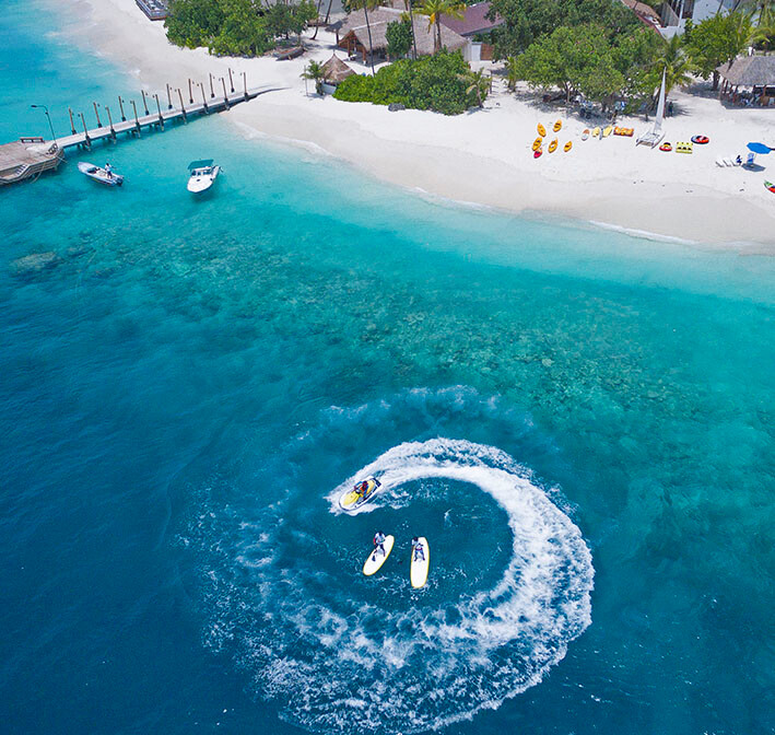 Maldivi, Malahini Kuda Bandos, vodeni sportovi