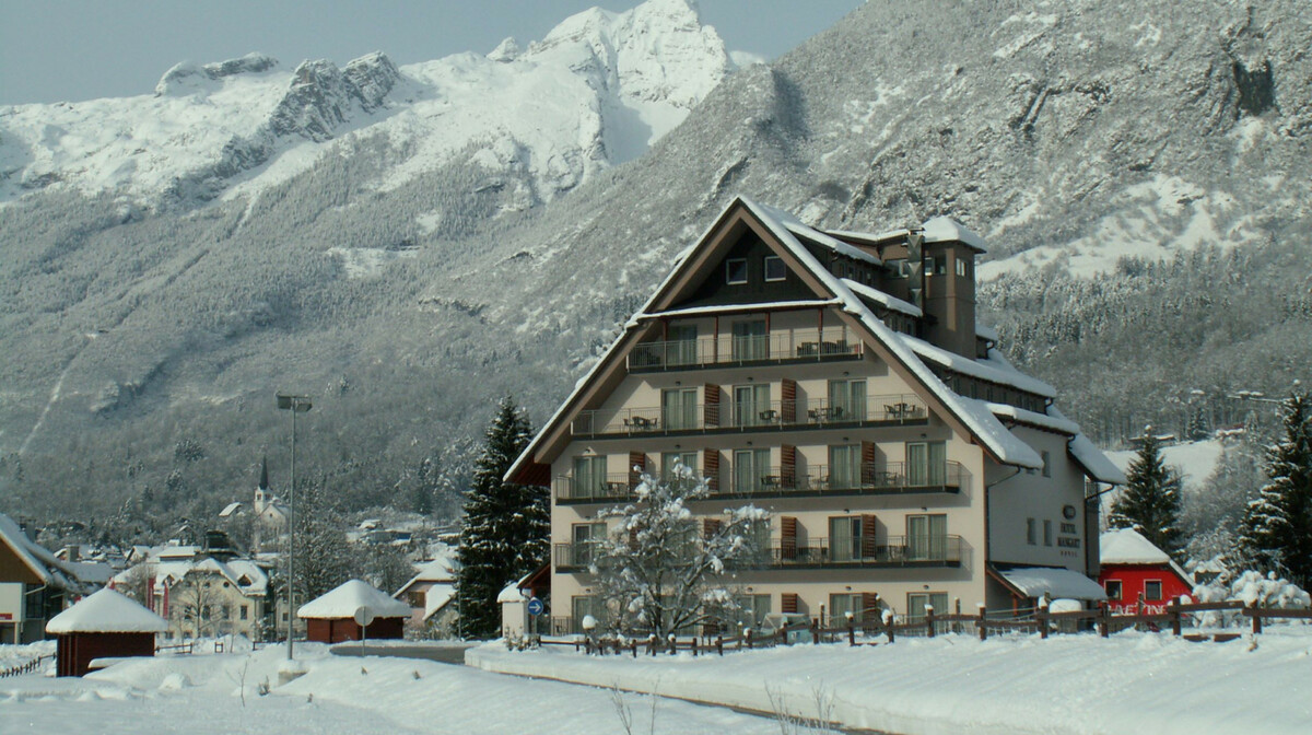 Bovec, Hotel Mangart, zima 