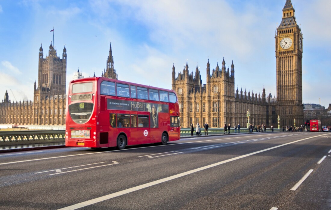 Putovanje u London,  Westminster most sa parlamentom i Big Benom 