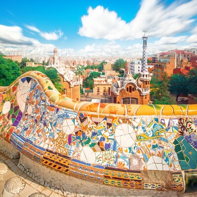 Park Guell, putovanje u Barcelonu, krstarenja mediteranom