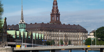 Palača Christiansborg iz 18 st.,sjedište danskog parlamenta