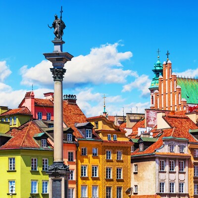 Stari grad u Varšavi, autobusna putovanja, putovanja zrakoplovom, Mondo travel, europska putovanja