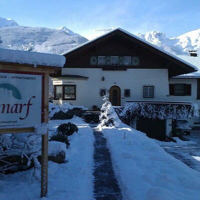 Skijanje u Italiji, skijalište Kronplatz, Apartmani Schnarf, pogled izvana