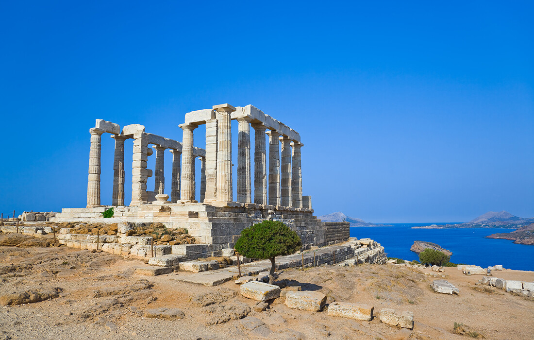 Atena, Sounion - Posejdonov hram s prekrasnim pogledom na Egejsko more, putovanje zrakoplovom