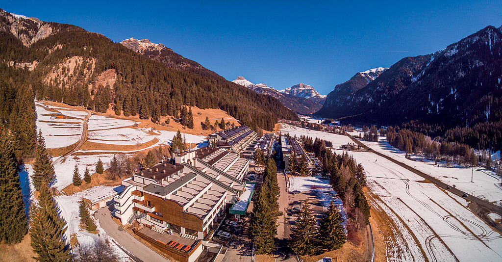 Skijanje u Italiji, Hotel Regina e Fassa, pogled izvana
