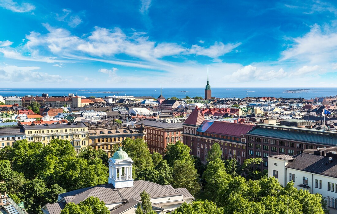 Panorama Helsinkija, putovanje Finska, Skandinavija zrakoplovom, garantirani polazak