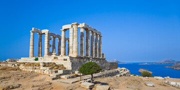Atena, Sounion - Posejdonov hram s prekrasnim pogledom na Egejsko more, putovanje zrakoplovom