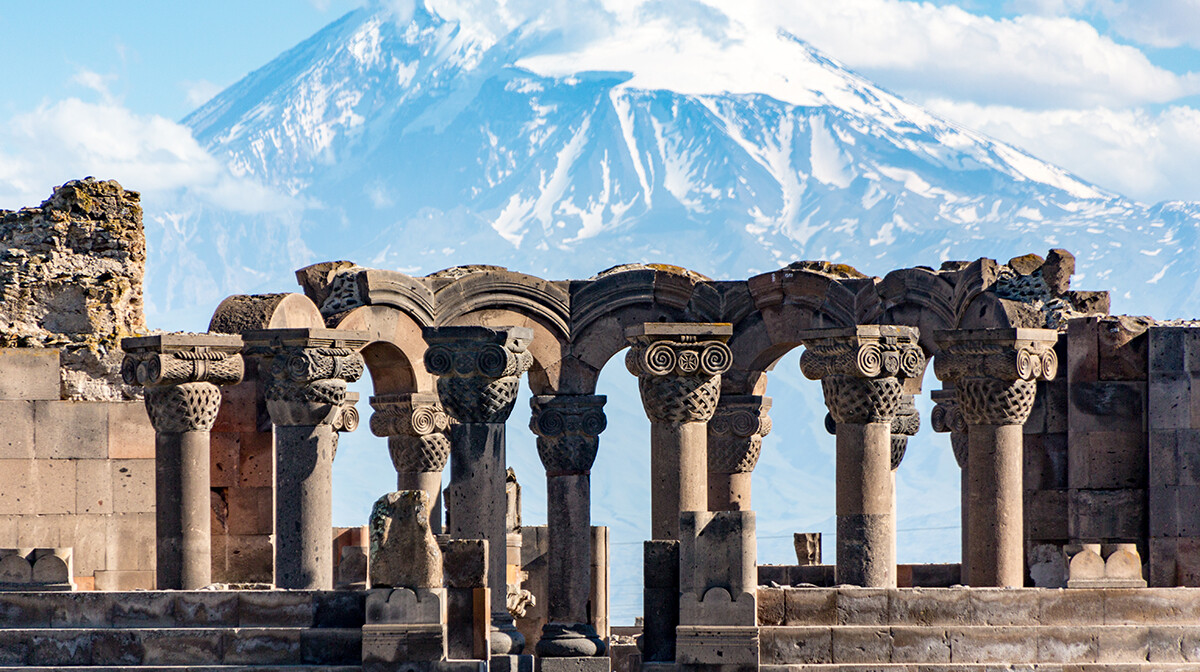 Armenia -  Zvartnos temple in Yerevan