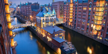 Speicherstadt noću, Mondo travel, europska putovanja, garantirani polazak