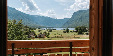 Slovenija, Bohinj, Apartmani Triglav, soba sa pogledom na Bohinjsko jezero