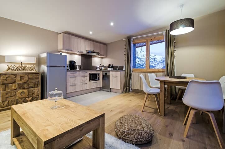 skijanje francuska Apartmani Tignes Premium, kuhinja