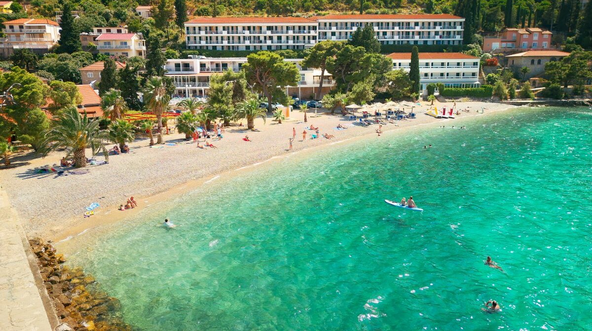 Hotel Faraon, beach panoramic