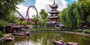 zabavni park Tivoli iz davne 1843 g., s 4,5 milijuna posjetitelja na godinu