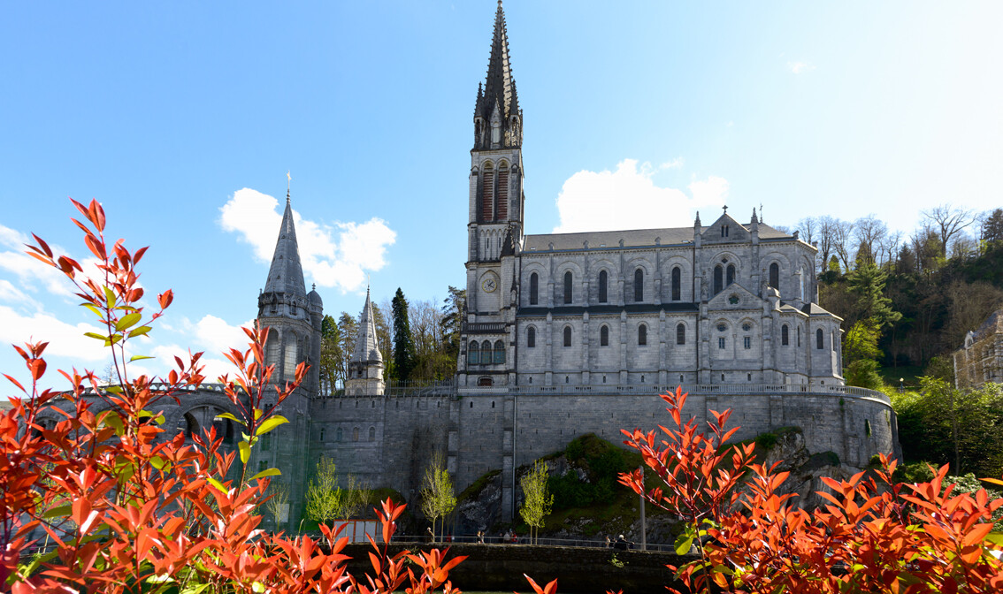 Lourdes, katedrala, Francuska