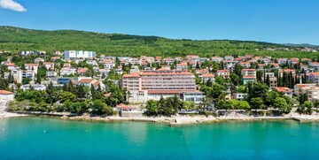 Panorama hotela Mediteran u Crikvenici.