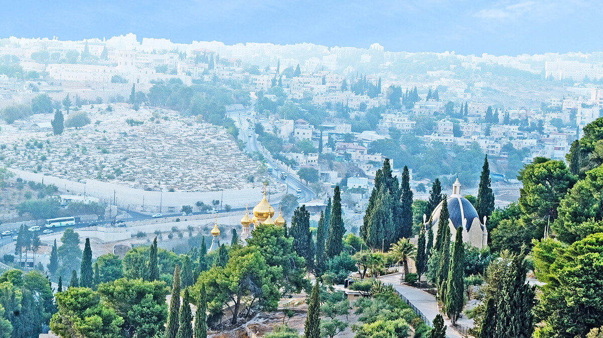 Izrael, Jeruzalem, panorama na Maslinsku goru, putovanje u Izrael i Jordan, garantirani polasci
