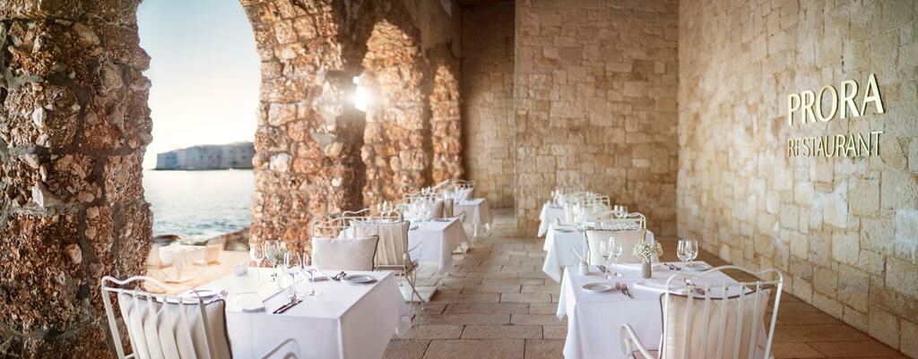 Dubrovnik, Hotel Excelsior, vanjski dio restorana