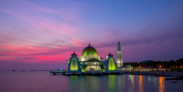 Malacca straits džamija, Malaka, Malezija, putovanje Azija, daleka putovanja, vođene ture