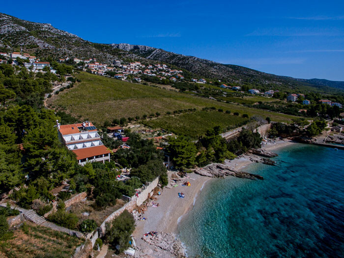 Hvar, jelsa, Hotel Skalinada, plaža