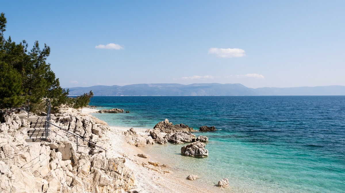 Rabac, plaža